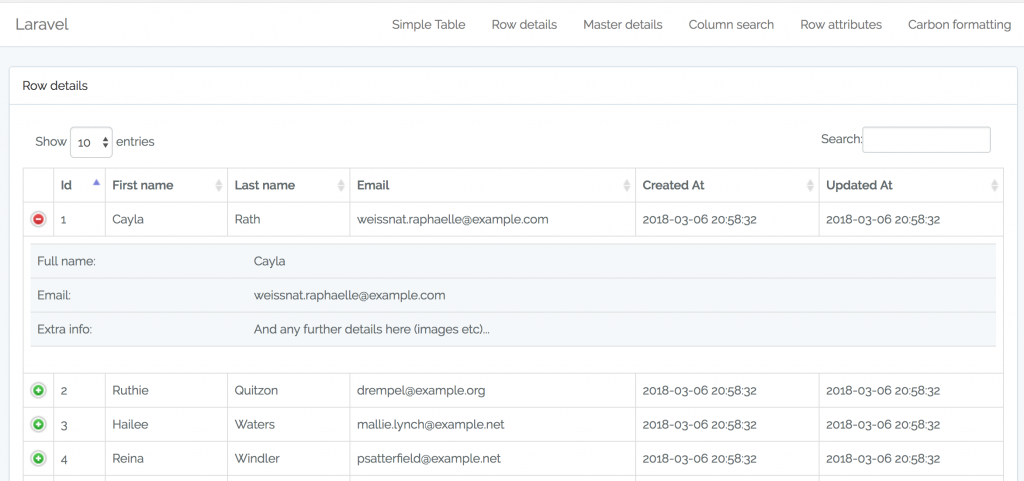 Five Code Examples – Quick Admin Panel