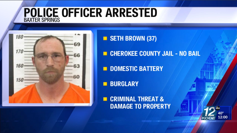 Baxter Springs officer charged with domestic violence crimes